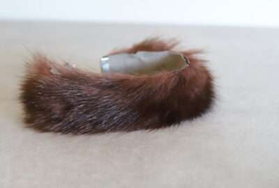 Magnetic Clasp Real Mink Fur Collar